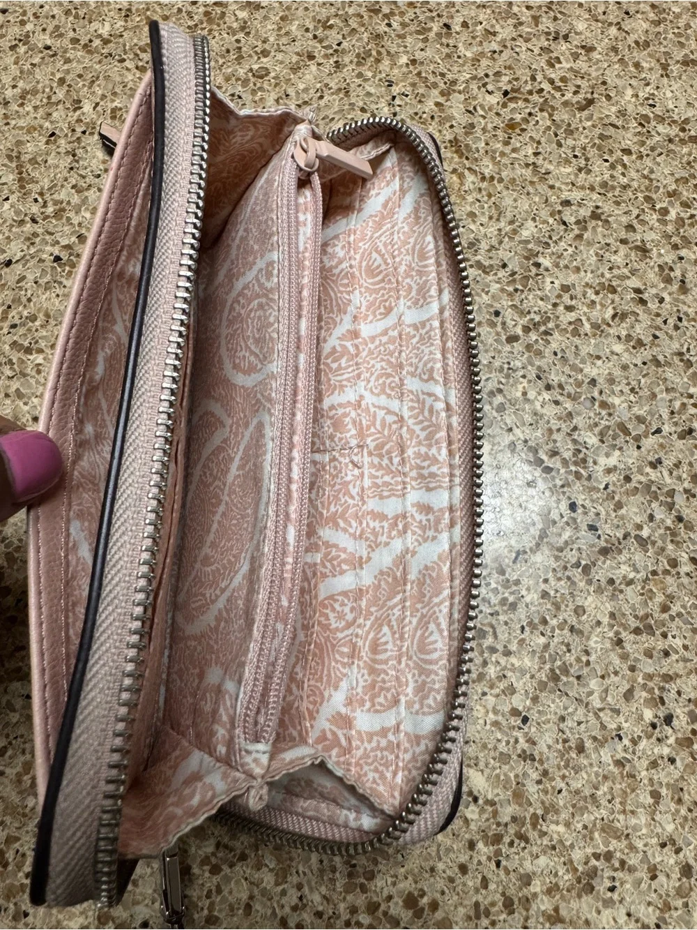 Vera Bradley Soft Pink Zip-Around Wristlet Wallet - Picture 13 of 13